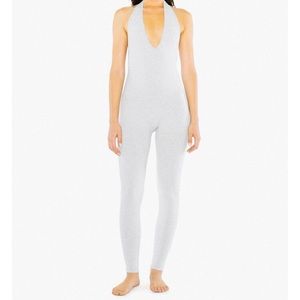 American Apparel Cotten Spandex Halter Catsuit